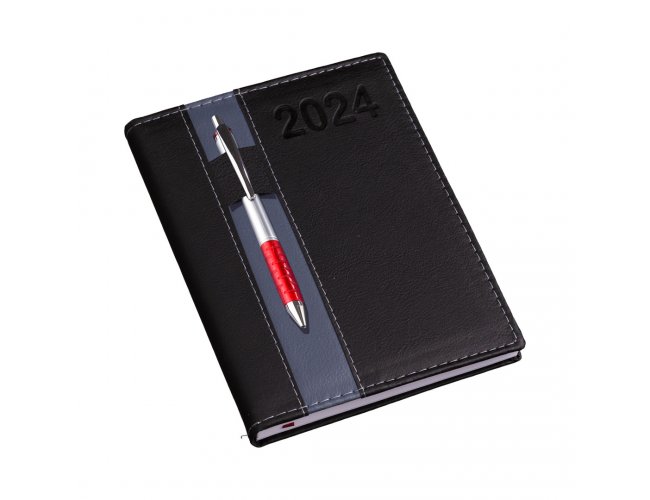 AGENDA DIRIA COM PORTA CANETA FRONTAL CB133