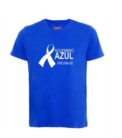 CAMISETA PROMOCIONAL NOVEMBRO AZUL